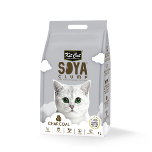 Kit Cat Soya Clump Cat Litter - Charcoal