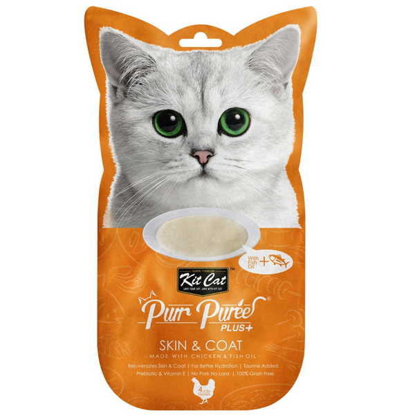 Kit Cat Purr Puree - Skin & Coat (4x15g)