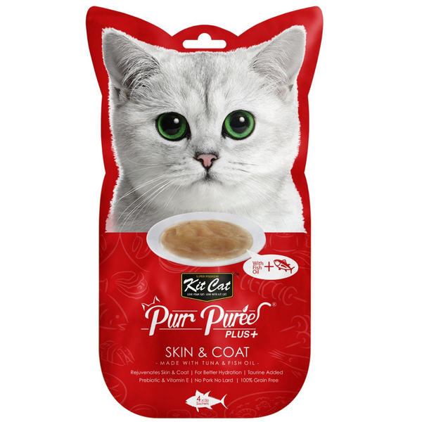 Kit Cat Purr Puree - Skin & Coat (4x15g)